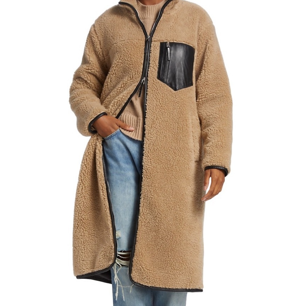 Anine Bing Ryder Long Fleece Coat